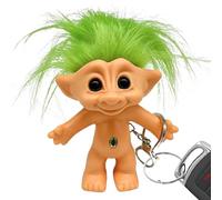 Raxove Llavero Para Muñeca Troll, 10 cm Llavero Para Muñeca Troll,Figura De Pelo De Colores Locos Adorables De Muñecas Troll Vintage | Llavero Anti-pérdida de 10 cm Para