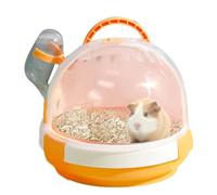 Raxove Transportador de viaje para hámsteres de mascotas, jaulas antimasticación para animales pequeños con bloqueo seguro, jaulas de hámster para animales pequeños, seguras para ardillas y lagartos