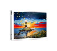 raxxa Puzzle Premium | Scenic Lighthouse by The Stormy Sea | 1000 piezas