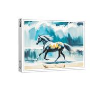 raxxa Puzzle Premium | Wild Horse Running Along The Shore | 1000 piezas