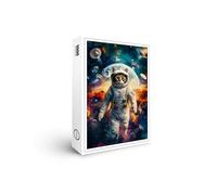 raxxa Rompecabezas Premium, Galactic Explorer Cat Dreaming Beneath The Light of a Supernova, 1000 piezas