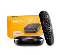 Raxxio MAG544w3 - Dispositivo de transmisión de TV 4K HDR con chipset Amlogic S905Y4, 1 GB DDR4 RAM, memoria flash de 4 GB, Dolby Digital Plus, Linux 4.9, WiFi de doble banda, USB 2.0, cable HDMI y