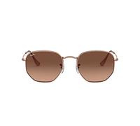 Ray - Ban Unisex Ray - Ban RB3548N HEXAGONAL 9069A5 Gafas de sol Metal Bronce Marrón Geométrico Normal Sombreado