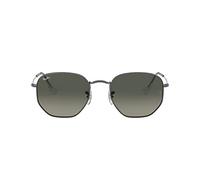 Ray - Ban Unisex Ray - Ban RB3548N HEXAGONAL 004/71 Gafas de sol Metal Gris Gris Geométrico Normal Sombreado