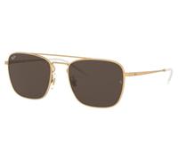 Ray-Ban 0RB3588 Gafas de sol, Rectangulares, 55, Rubber Gold