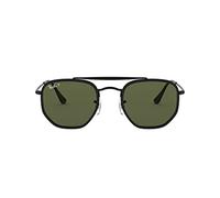 Ray-Ban 0RB3648M Gafas de sol, Wrap, Polarizadas, 52, Black