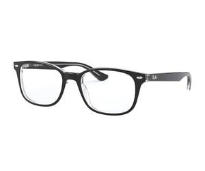 Ray-Ban 0RX5375 Monturas de Gafas, Top Black On Transparente, 51 Unisex