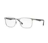 Ray - Ban Unisex Ray - Ban RX6363 2553 Monturas ópticas Metal Gris Transparente Cuadrada Normal
