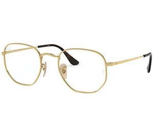 Ray-Ban 0RX6448-51-2500 Gafas de lectura, Gold, 51 para Hombre