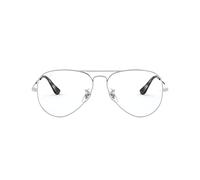 Ray-Ban 0RX6489, Monturas de Gafas Unisex adulto, Marrón (Silver), 58