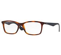 Ray-Ban 0Rx7047 Monturas de gafas, Rectangulares, 56, Matte Light Havana