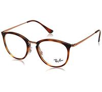 Ray-Ban 0RX7140, Monturas de Gafas Unisex Adulto, Marrón (Stripped Havana), 49