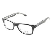 Ray-Ban 0Ry1531, Monturas de Gafas Unisex-Niños, Negro (Top Black on Transparent), 46
