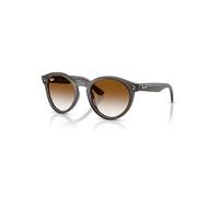 Ray-Ban 2180 Reverse Gafas De Sol Gris Oscuro Transparente Montura Marrón Lentes 52-22