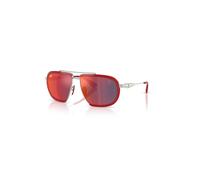 Ray-Ban 499p Hypercar Limited Edition 2026 - Scuderia Ferrari Collection Gafas De Sol Plateado Montura Azul Lentes 59-14