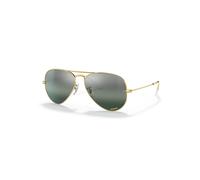 Ray-Ban Aviator Chromance Gafas De Sol Oro Montura Plateado Lentes Polarizado 55-14