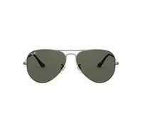 Ray-Ban Aviator Gafas, Gris, 58 mm Unisex Adulto