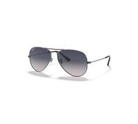 Ray-Ban Aviator Gradient Gafas De Sol Gunmetal Montura Azul Lentes Polarizado 55-14