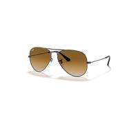 Ray-Ban Aviator RB 3025, Gafas de Sol Unisex, Marrón (Gunmetal), 55 mm