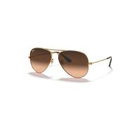 Ray-Ban Aviator Gradient Gafas De Sol Marrón Claro Montura Rosa Lentes 58-14