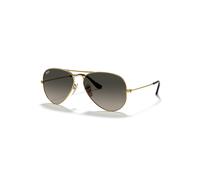 Ray-Ban Aviator Havana Collection Gafas De Sol Oro Arista Montura Gris Lentes 62-14