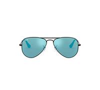 Ray - Ban Niños RJ9506S JUNIOR AVIATOR 201/55 Gafas de sol Metal Negro Azul Piloto Normal Flash