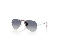 Ray-Ban Aviator Kids Gafas De Sol Plateado Montura Gris Lentes 50-13