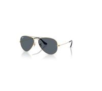 Ray-Ban Aviator Large Metal Gafas De Sol Oro Arista Montura Azul Lentes 58-14
