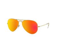 Ray-Ban AVIATOR FLASH LENSES Gafas de sol Oro Montura Naranja Lentes 58-14