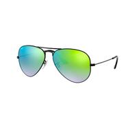 Ray-Ban Aviator Large Metal, Gafas de sol para Hombre, Negro (Green Gradient Flash), 58