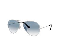 Ray-Ban Aviator Large Metal, Gafas de sol para Hombre, Plateado (Light Blue Gradient), 58