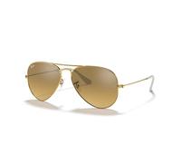 Ray-Ban Aviator Large Metal, Gafas de Sol Unisex Adulto, Dorado (Gold & Crystal Brown Mirror), 58