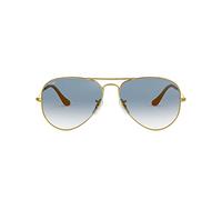 Ray-Ban Aviator Large Metal - Gafas de sol Unisex, Dorado (Blue Glass), 55 milímetros
