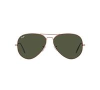 Ray-Ban Aviator Large Metal RB 3025 - Gafas de sol unisex (oro rosa/verde 58/14/135), Oro Rosa/Verde, 58/14/135