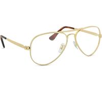 Ray - Ban Unisex Ray - Ban RX3925V AVIATOR MAX 2500 Monturas ópticas Metal Oro Transparente Piloto Normal