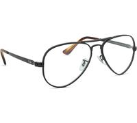 Ray - Ban Unisex Ray - Ban RX3925V AVIATOR MAX 2509 Monturas ópticas Metal Negro Transparente Piloto Normal