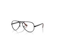 Ray-Ban Aviator Max Optics Negro Montura Transparente Lentes Polarizado 58-16