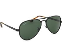Ray - Ban Unisex Ray - Ban RB3925 AVIATOR MAX 002/31 Gafas de sol Metal Negro Verde Piloto Normal