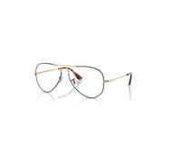 Ray-Ban Aviator Optics Arista Montura Transparente Lentes Polarizado 55-14