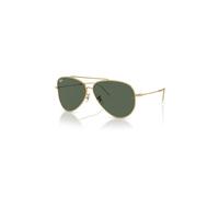 Ray-Ban Aviator Reverse Gafas De Sol Oro Arista Montura Verde Lentes 59-11