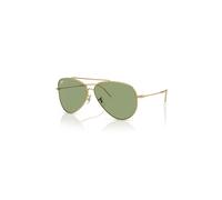 Ray-Ban Aviator Reverse Gafas De Sol Oro Arista Montura Verde Lentes 62-11