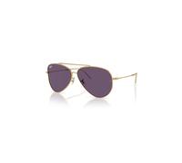 Ray-Ban Aviator Reverse Gafas De Sol Oro Arista Montura Violeta Lentes 59-11
