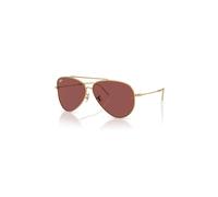 Ray-Ban Aviator Reverse Gafas De Sol Oro Arista Montura Violeta Lentes 59-11