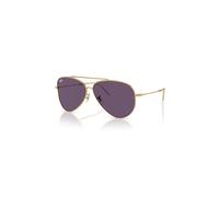 Ray-Ban Aviator Reverse Gafas De Sol Oro Arista Montura Violeta Lentes 62-11