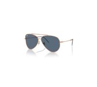 Ray-Ban Aviator Reverse Gafas De Sol Rose Gold Montura Azul Lentes 62-11