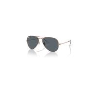 Ray-Ban Aviator Rose Gold Gafas De Sol Rose Gold Montura Azul Lentes 55-14