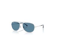 Ray-Ban Bain Bridge Chromance Gafas De Sol Plateado Montura Azul Lentes Polarizado 60-17