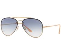 Ray - Ban Unisex RB3584N BLAZE AVIATOR 001/19 Gafas de sol Metal Oro Azul Piloto Normal Sombreado