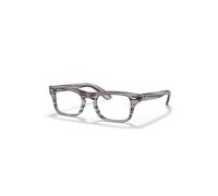 Ray-Ban Burbank Optics Kids Gris A Rayas Montura Transparente Lentes Polarizado 41-19
