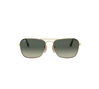 Ray - Ban Unisex Ray - Ban RB3136 CARAVAN 181/71 Gafas de sol Metal Oro Gris Cuadrada Normal Sombreado